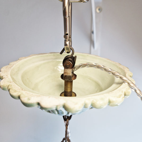 Mid-century Italian ceramic lantern by La Farnesiana
