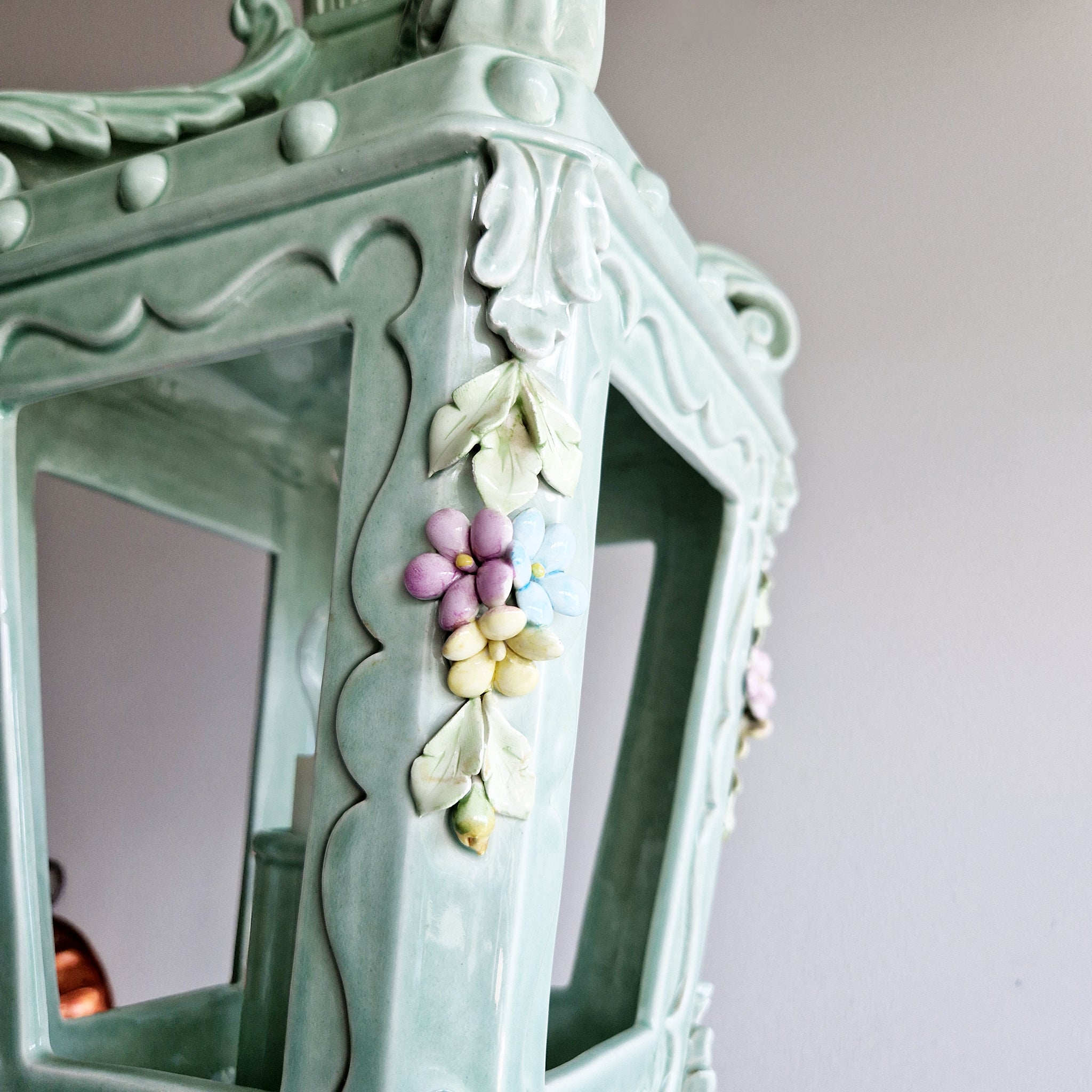 Mid-century Italian ceramic lantern by La Farnesiana