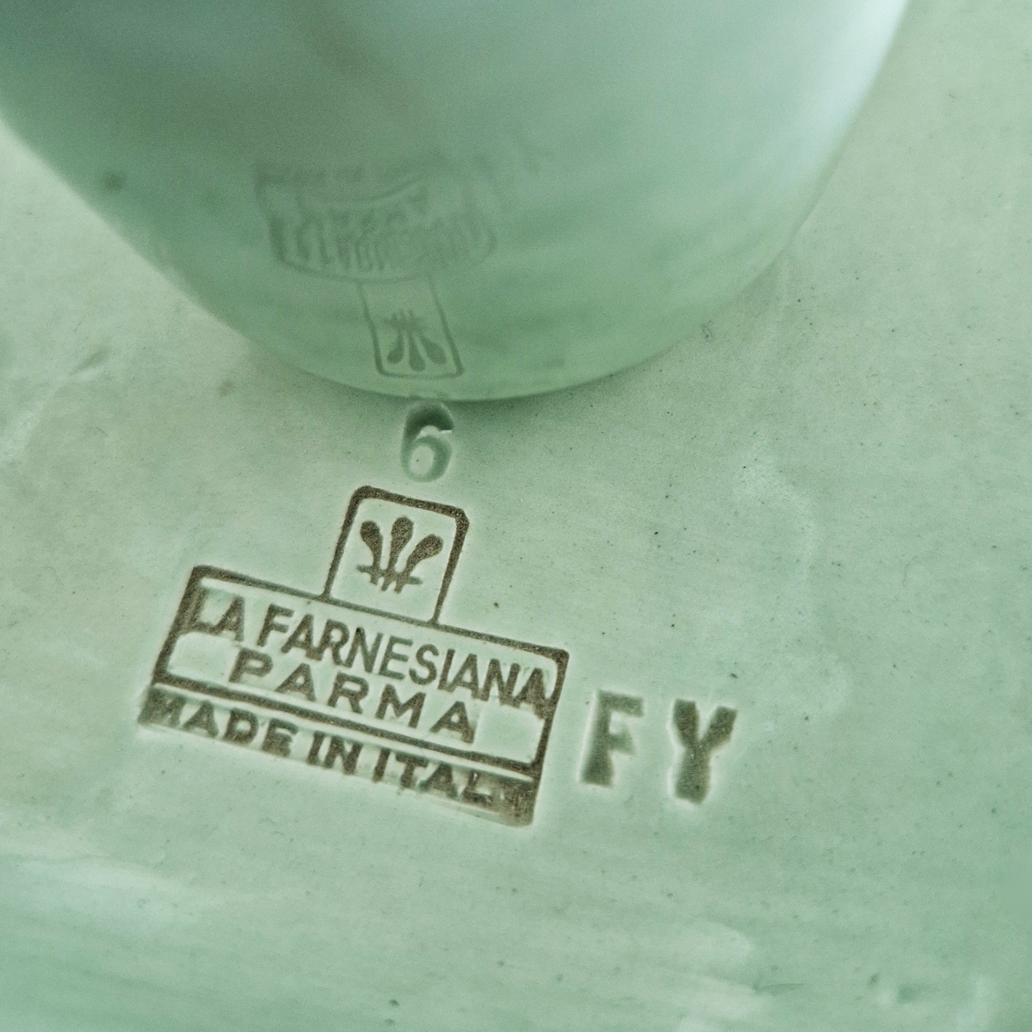 Mid-century Italian ceramic lantern by La Farnesiana