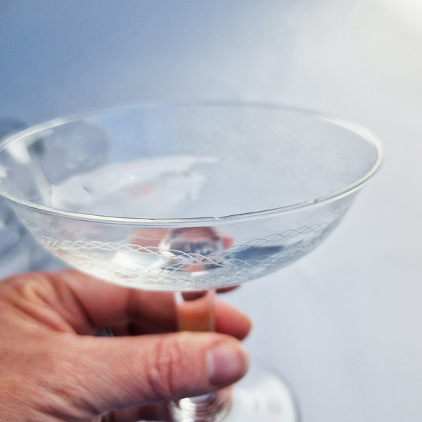 Mid-century Italian champagne coupes (set of 5)