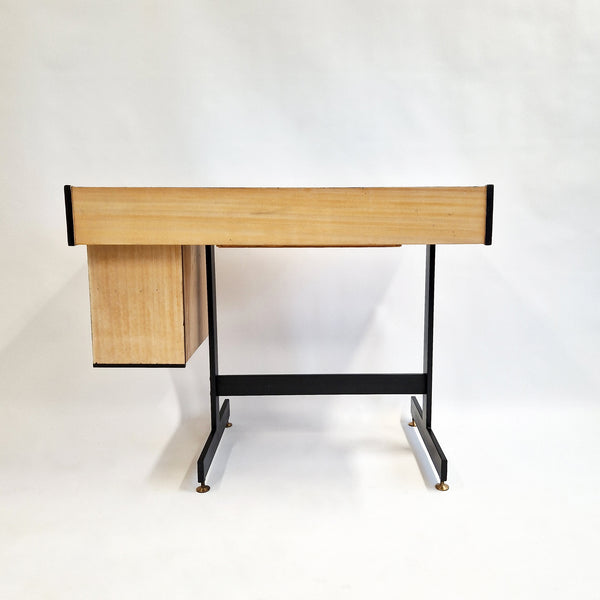 Mid-century Italian desk with blue top