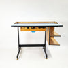 Mid-century Italian desk with blue top