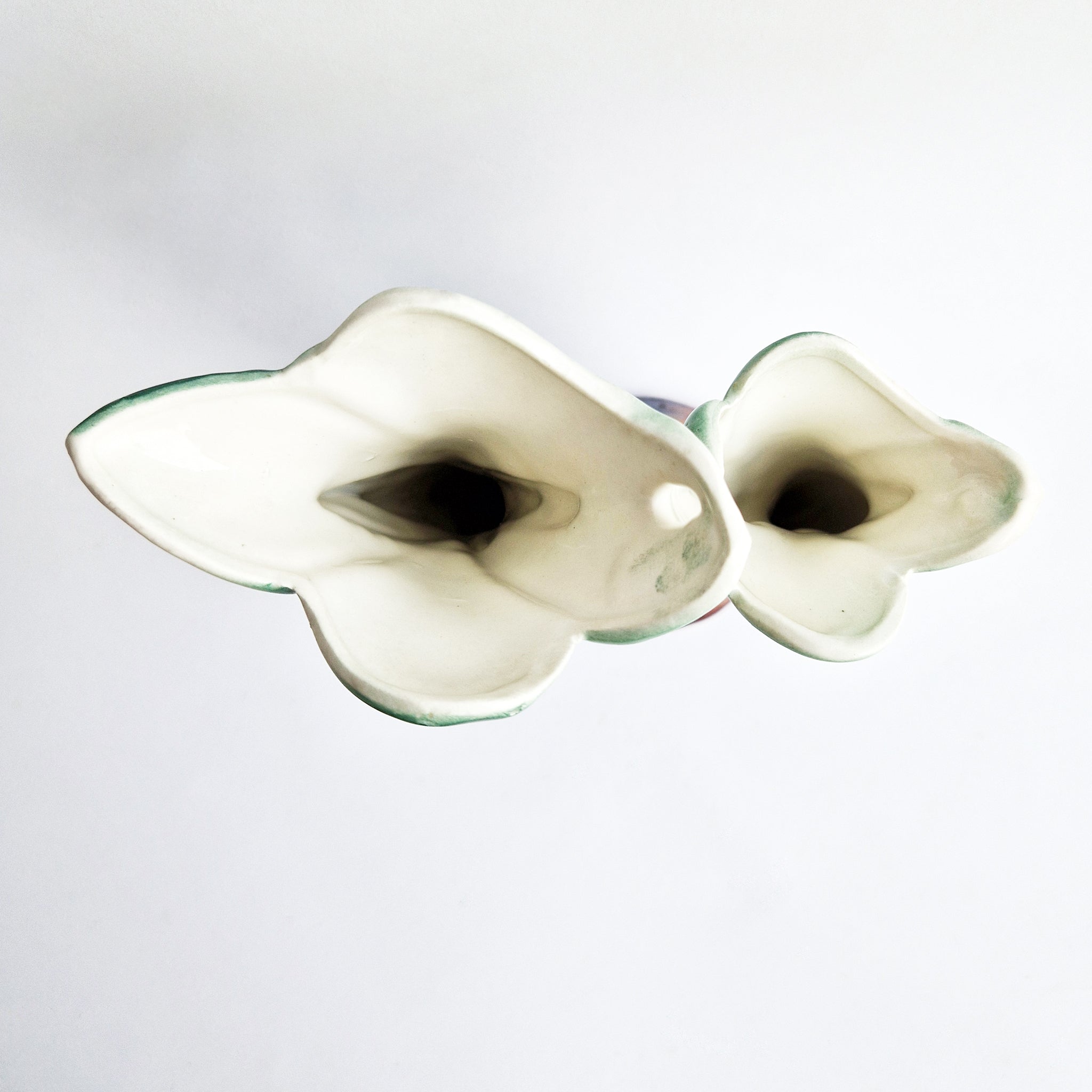 Mid-century Italian deer double vase