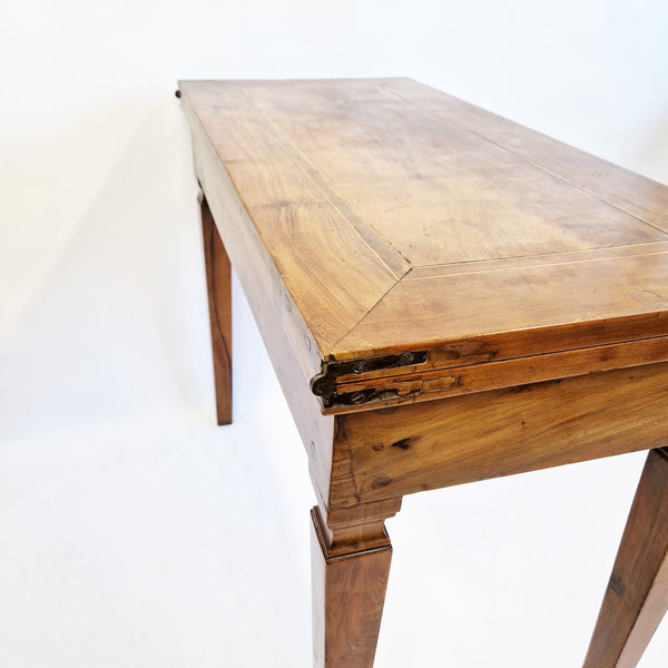 Mid-century Italian games table in walnut