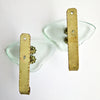 Mid-century Italian metal and glass wall hooks (Sold separately)