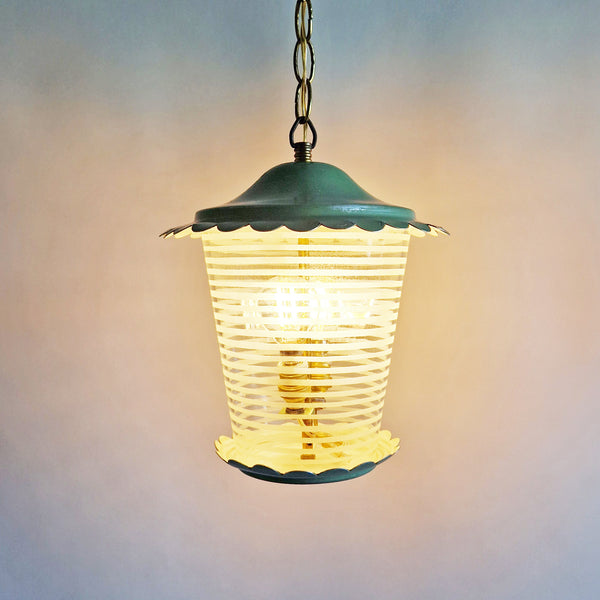 Mid-century Italian glass lantern