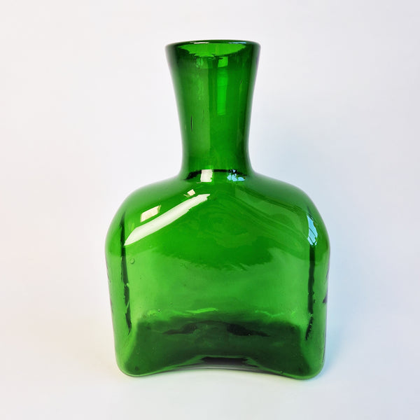 Mid-century Italian green glass vase