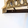 Vintage Italian marble and brass wall console table