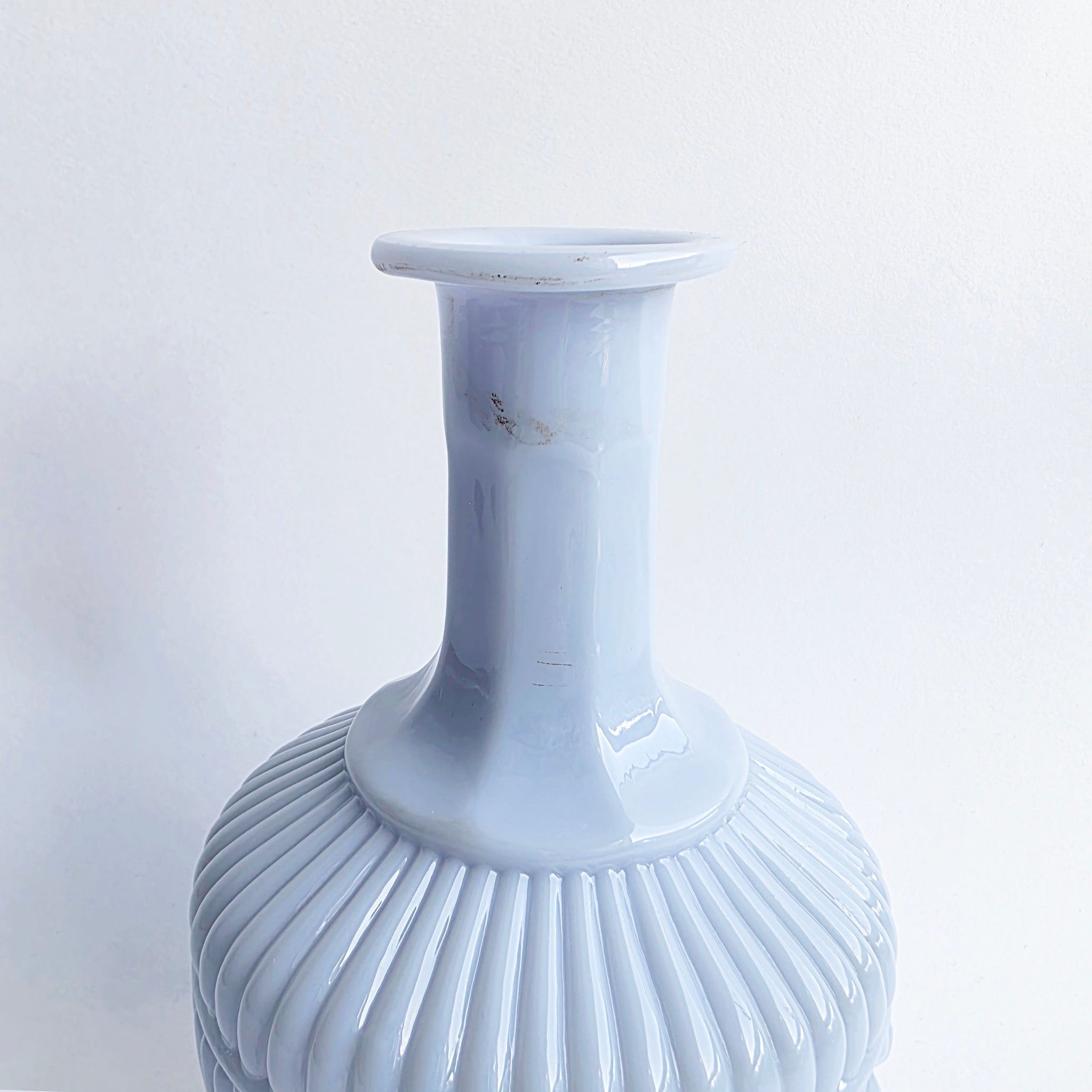 Antique French opaline pale lavender bottle
