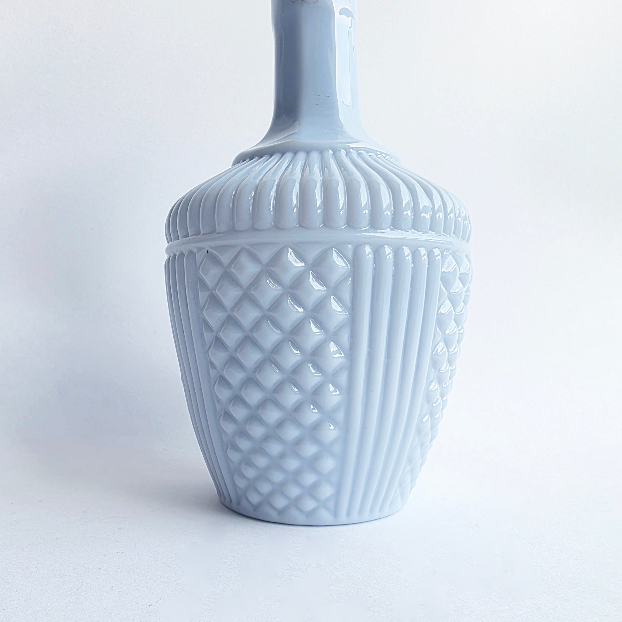 Antique French opaline pale lavender bottle
