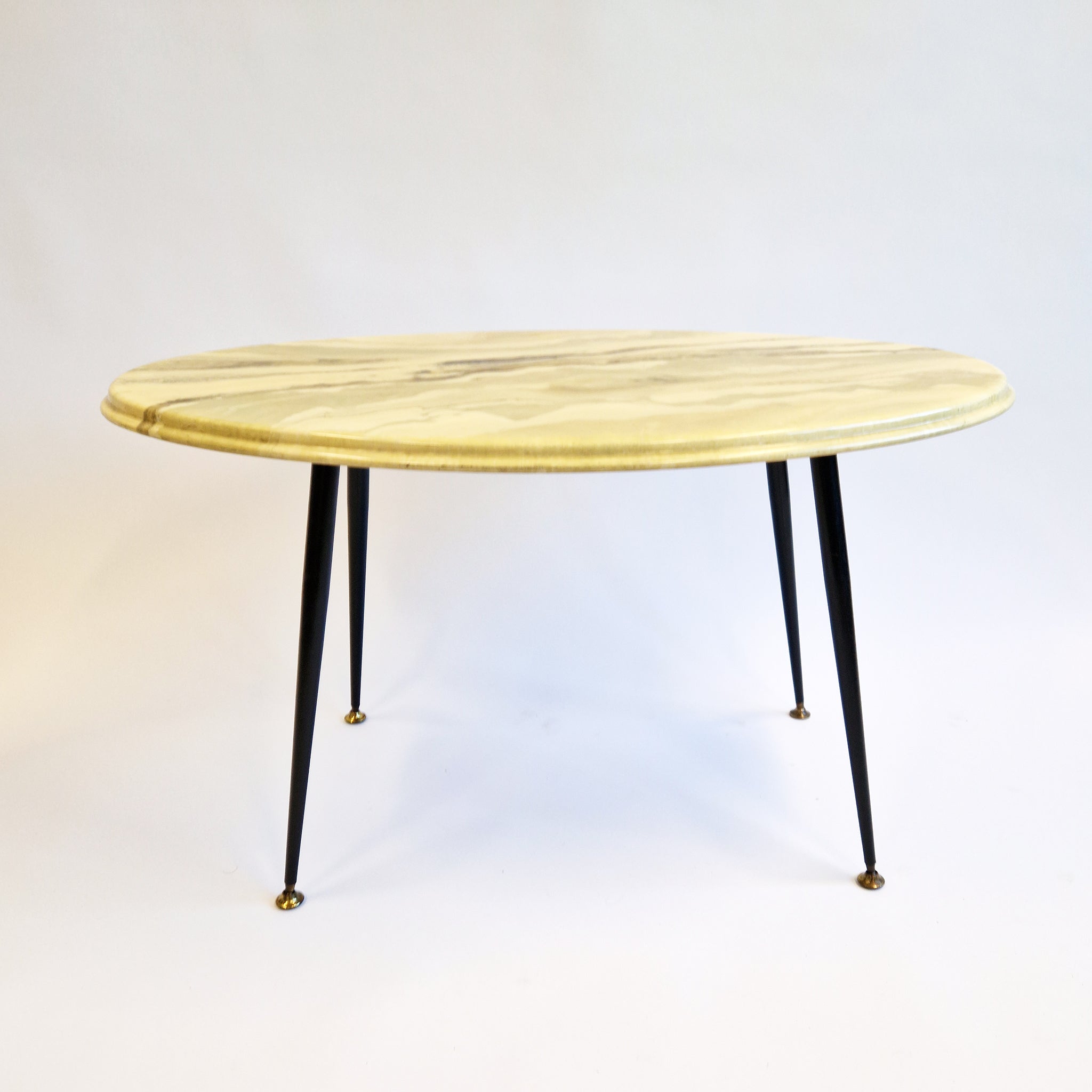 Mid-century Italian oval coffee table