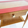 Mid-century Italian side table with glass top