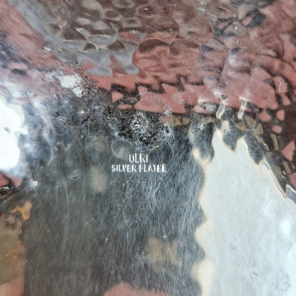 1960s silver-plated 'Olri' scalloped dish by Rino Greggio