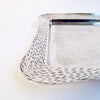 Mid-century Italian silver-plate wavy tray