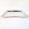 Mid-century Italian silver-plate wavy tray