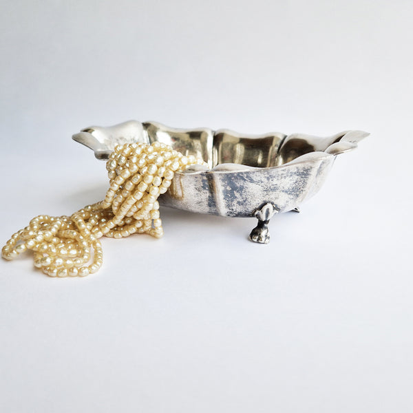 Silver-plated trinket dish by Bora's Italy