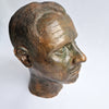 Italian bronzed terracotta head