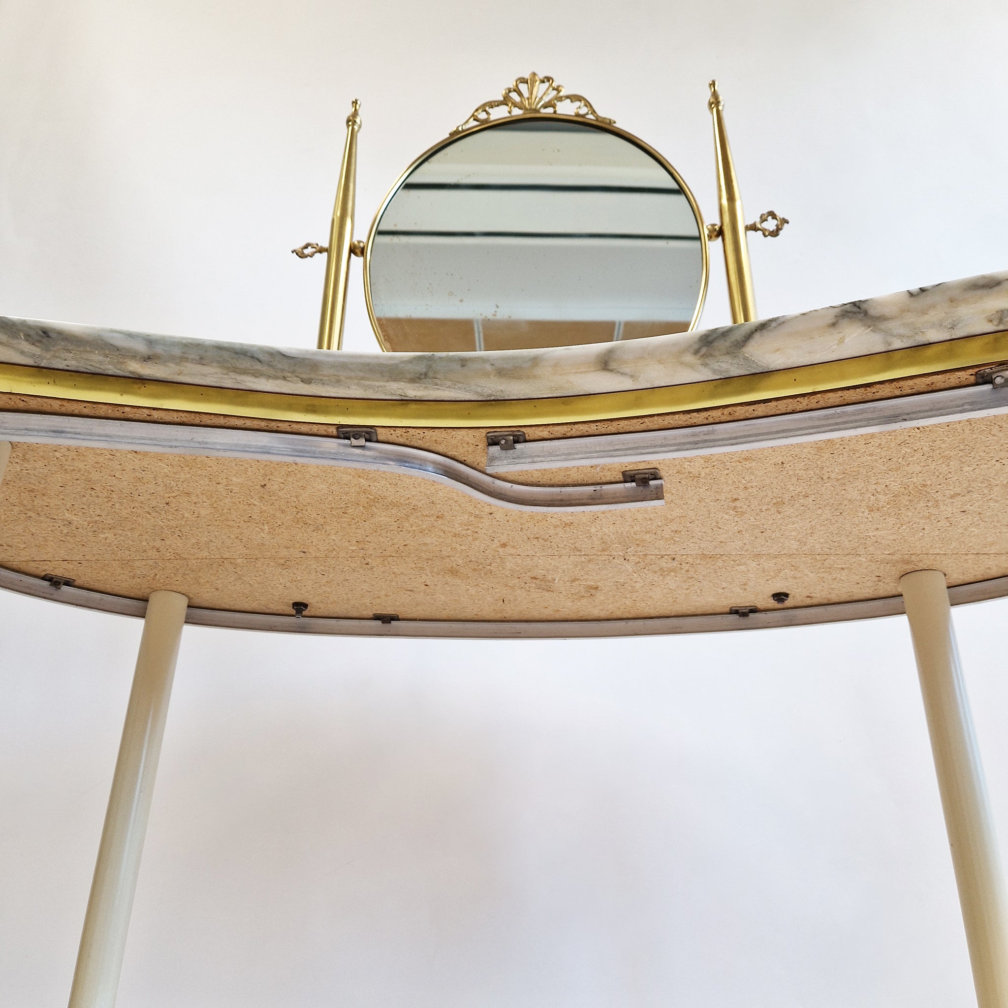 Mid-century Italian vanity dressing table