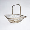 Mid-century silver-plated wire basket