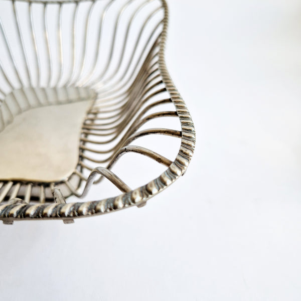 Mid-century Italian wire basket