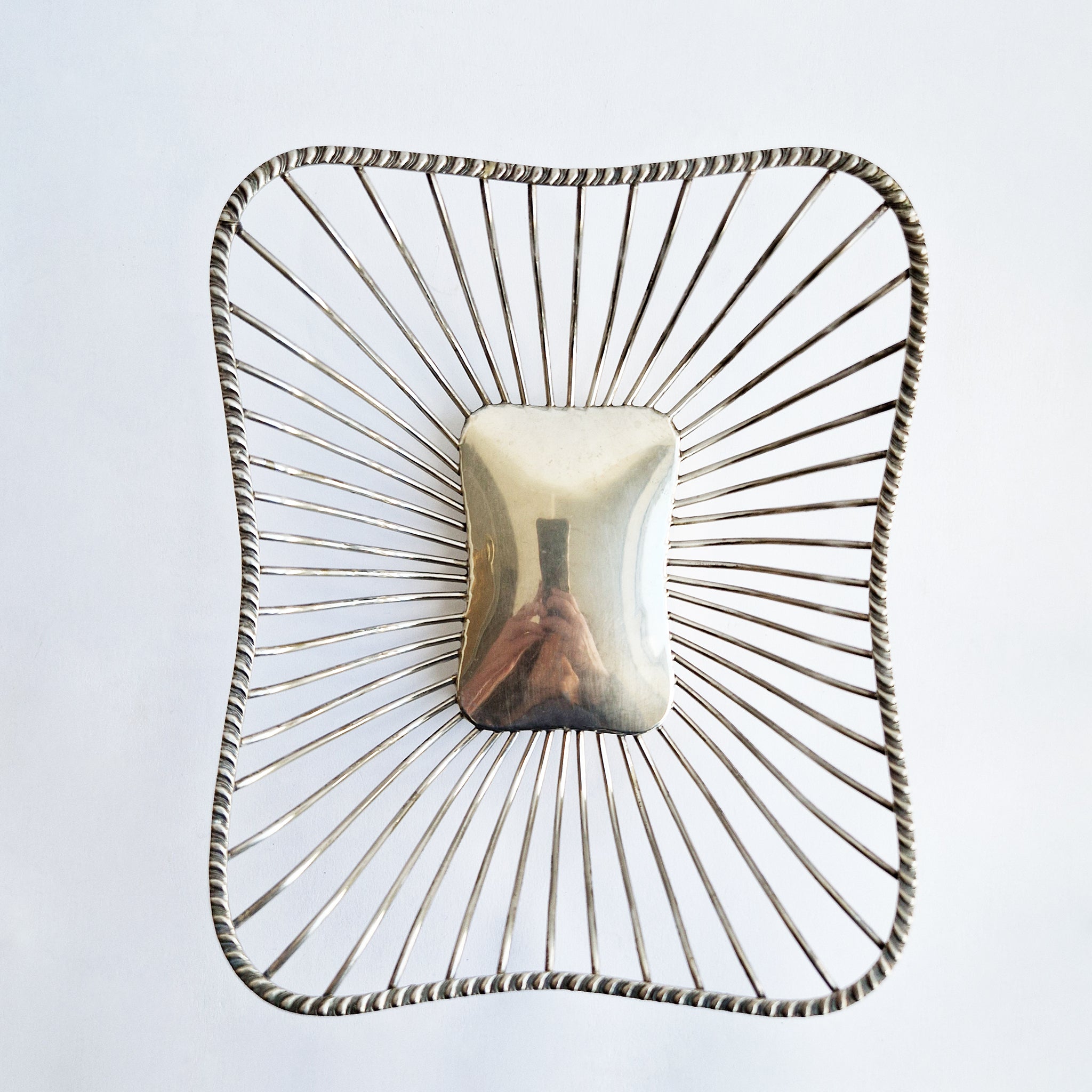 Mid-century Italian wire basket
