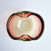 Mid-century Murano pink glass bowl