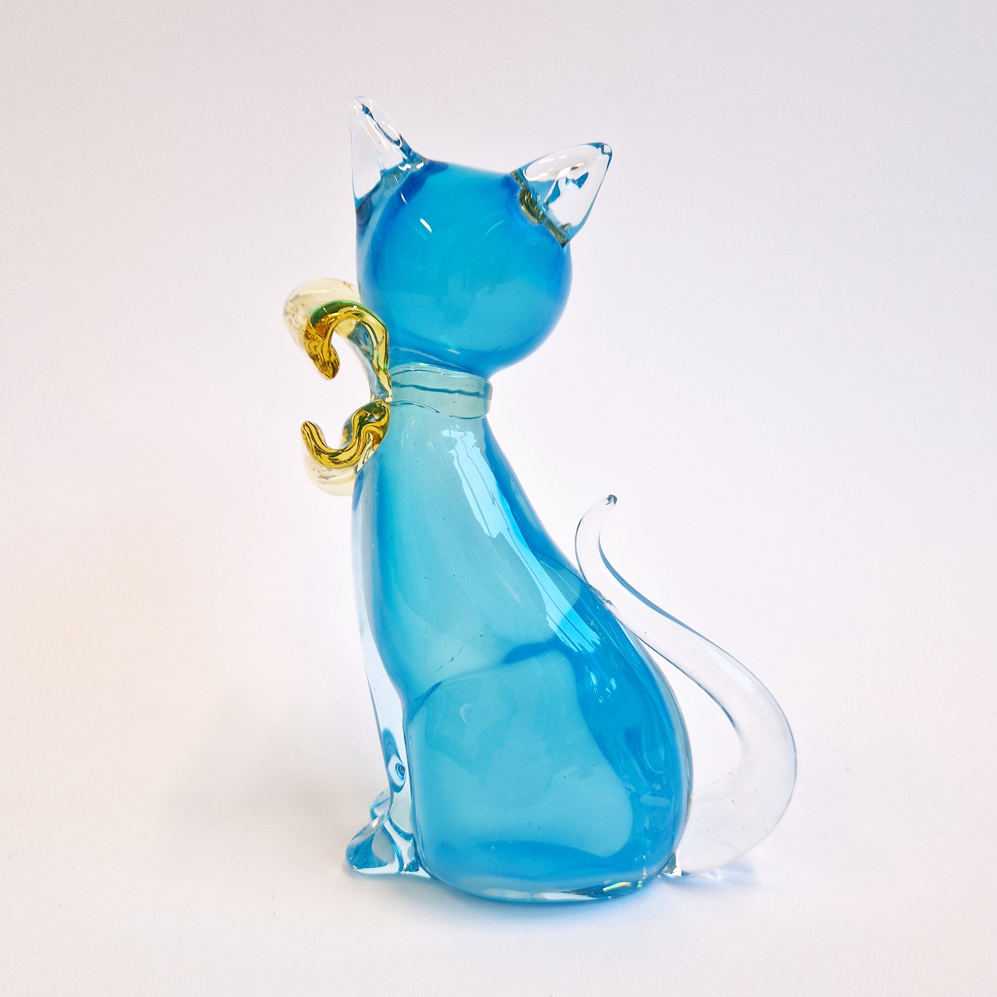 Mid-Century Italian Murano glass cat by Alfredo Barbini