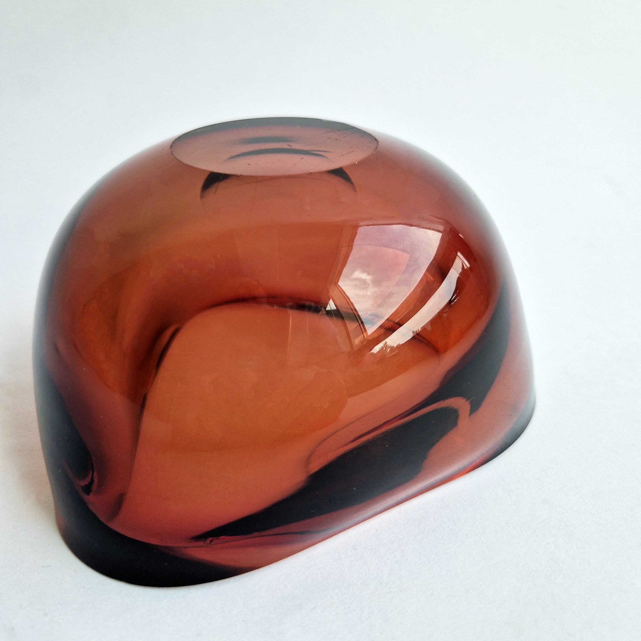 Mid-century Murano triangular bowl