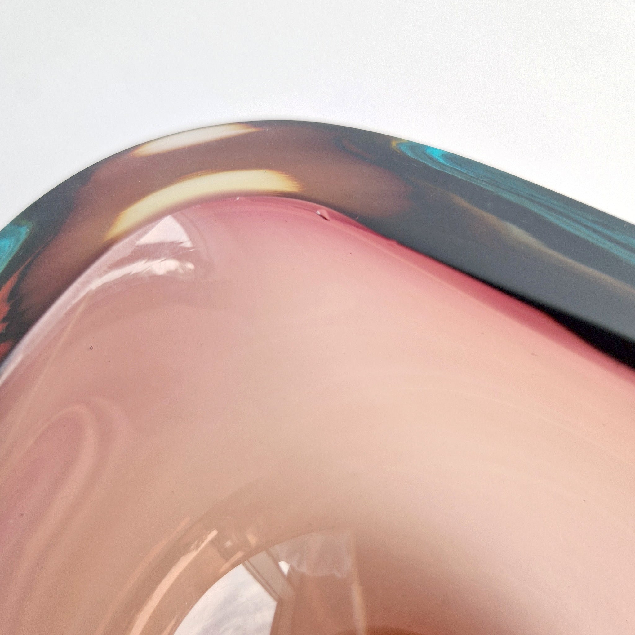 Mid-century Murano triangular bowl