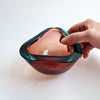 Mid-century Murano triangular bowl