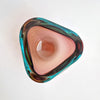 Mid-century Murano triangular bowl