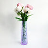 1970s Neodymium art glass vase