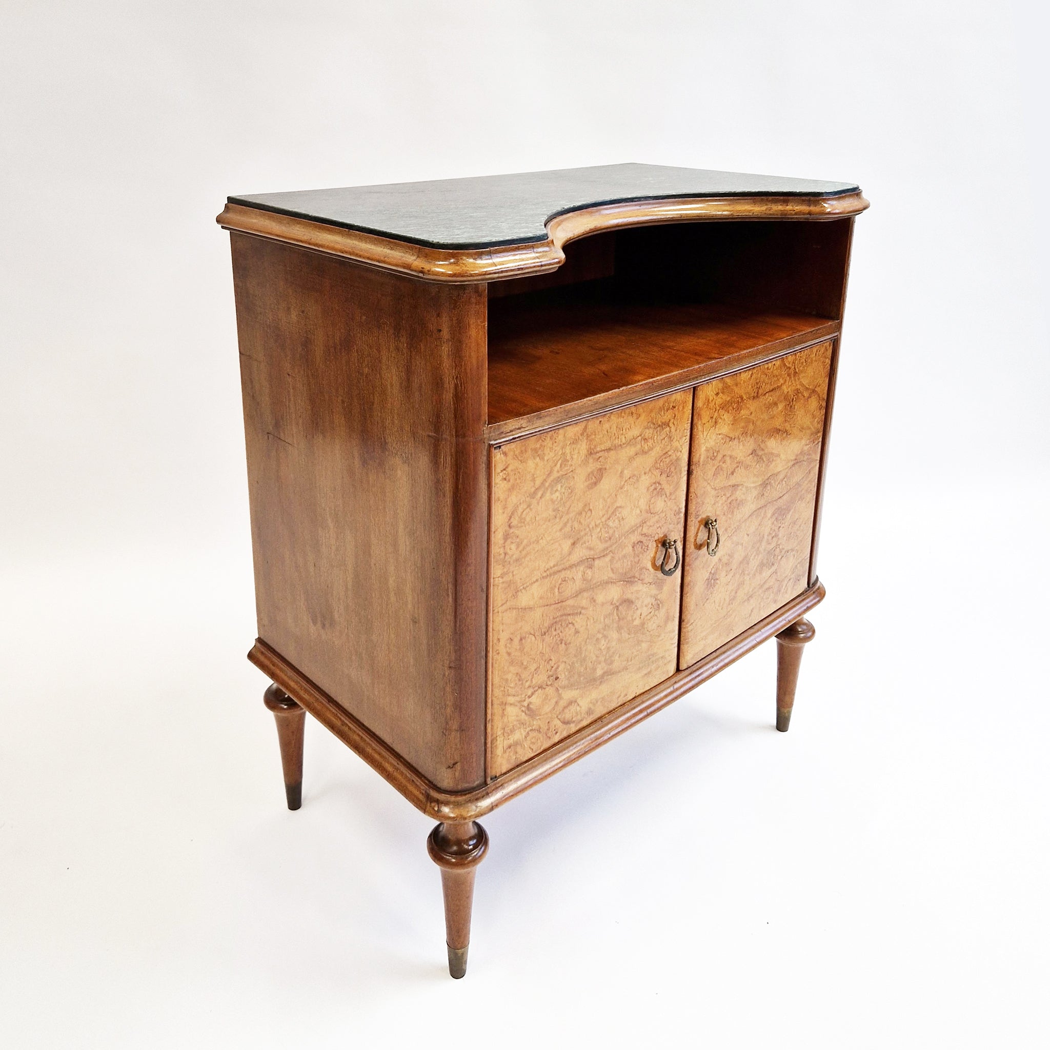 Mid-century Italian cabinet with green granite top