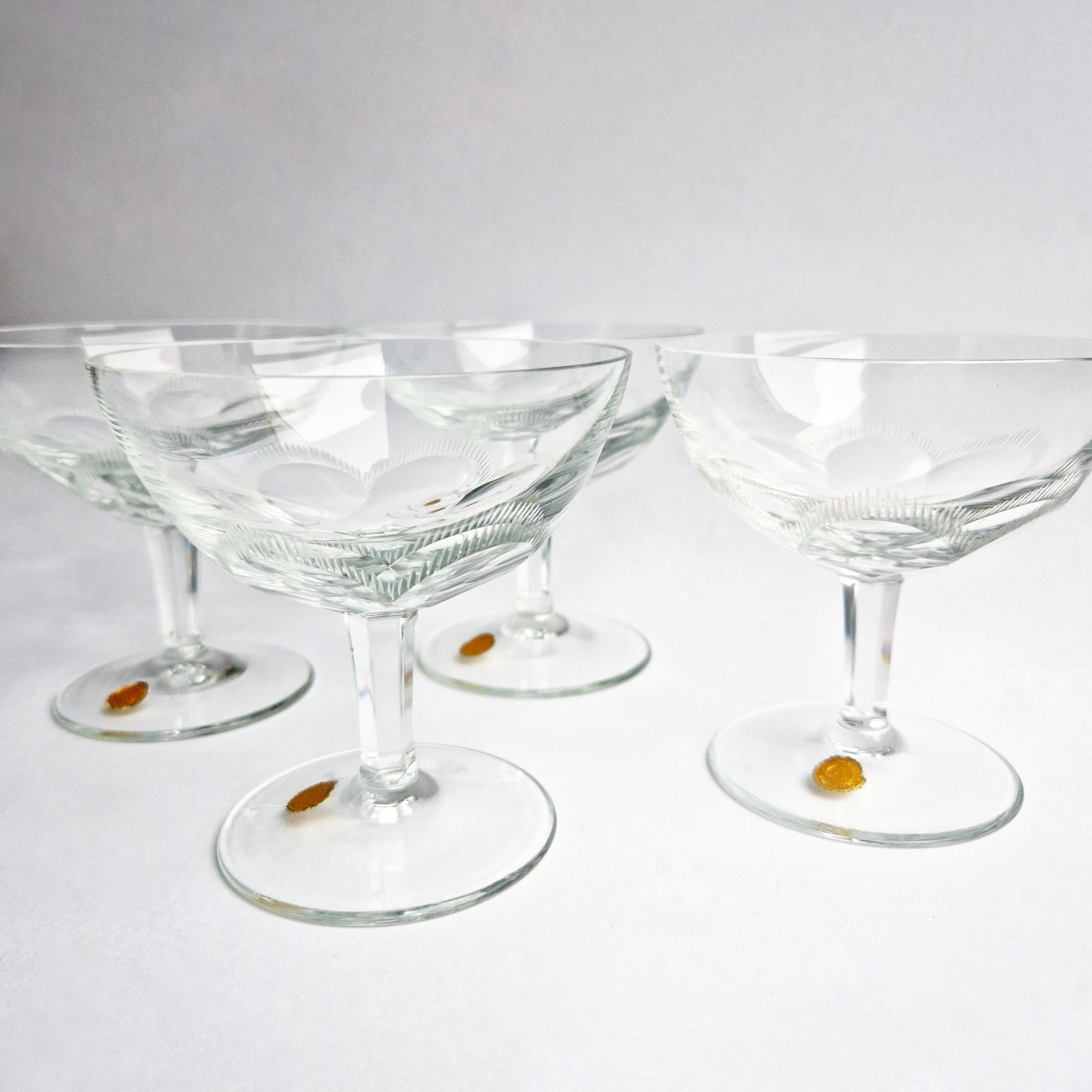 Mid-century Italian champagne glasses