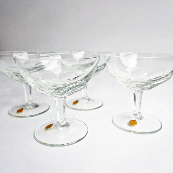 Mid-century Italian champagne glasses