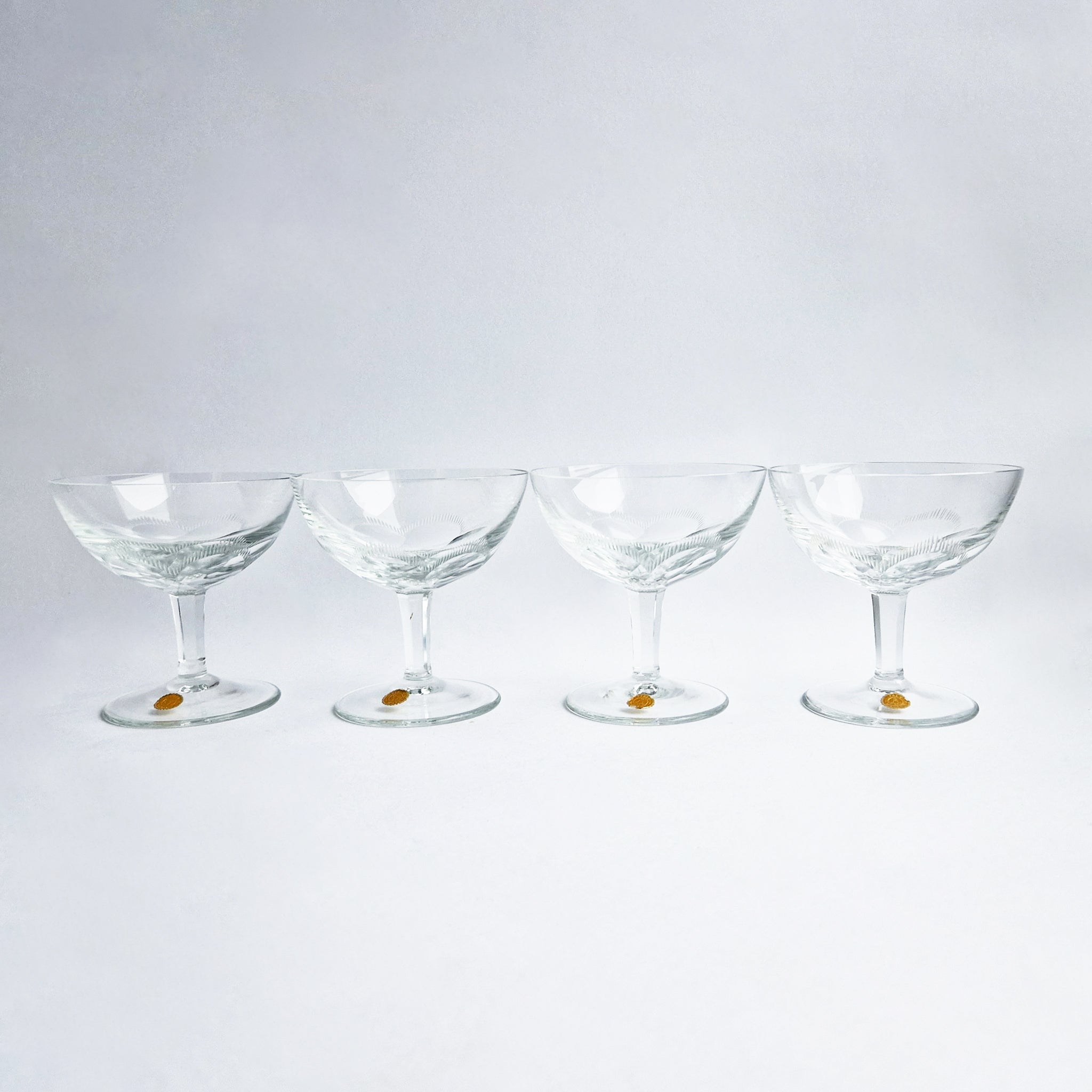 Mid-century Italian champagne glasses