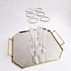 Vintage Italian octagonal champagne flutes (Set of 6)