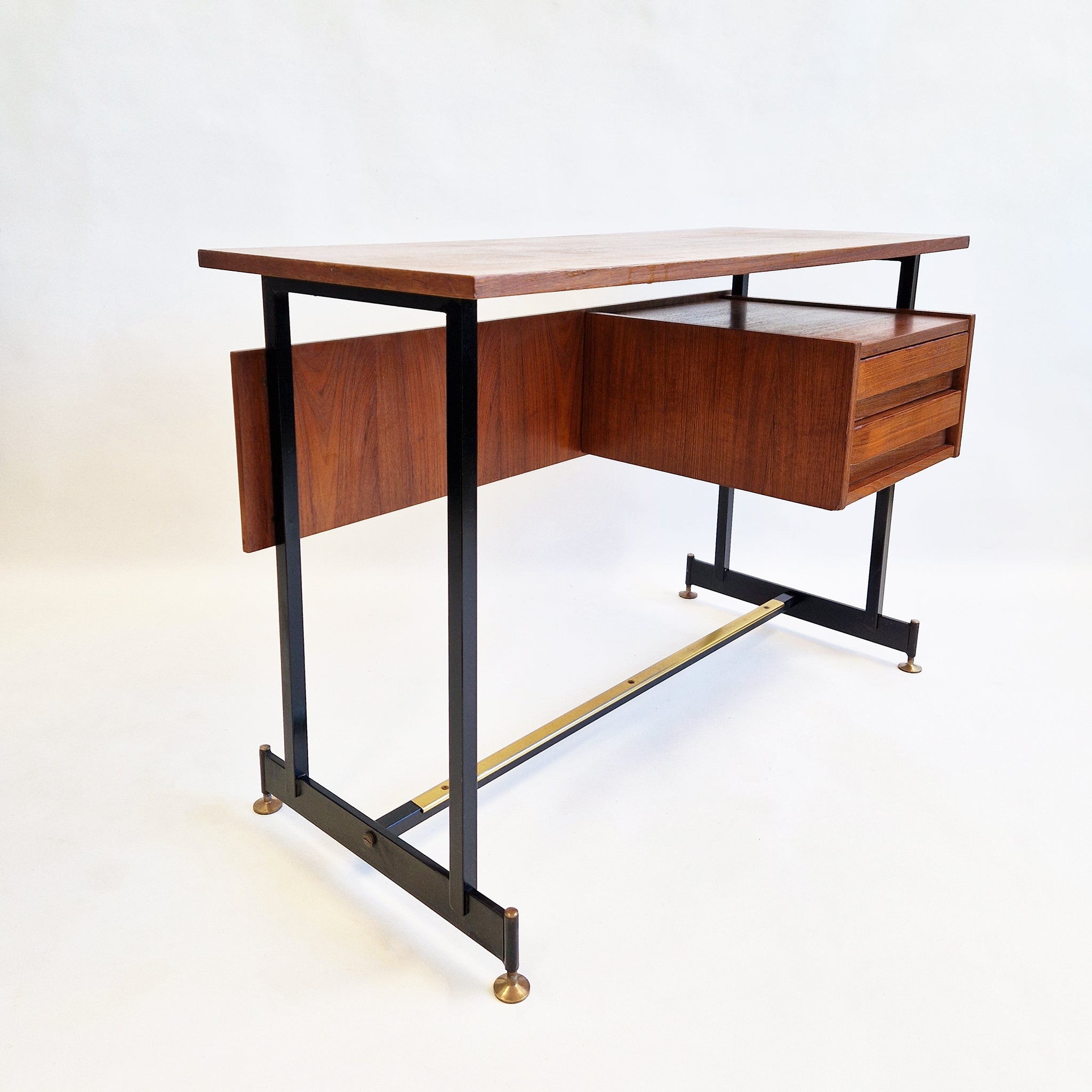 Mid-century Italian teak desk