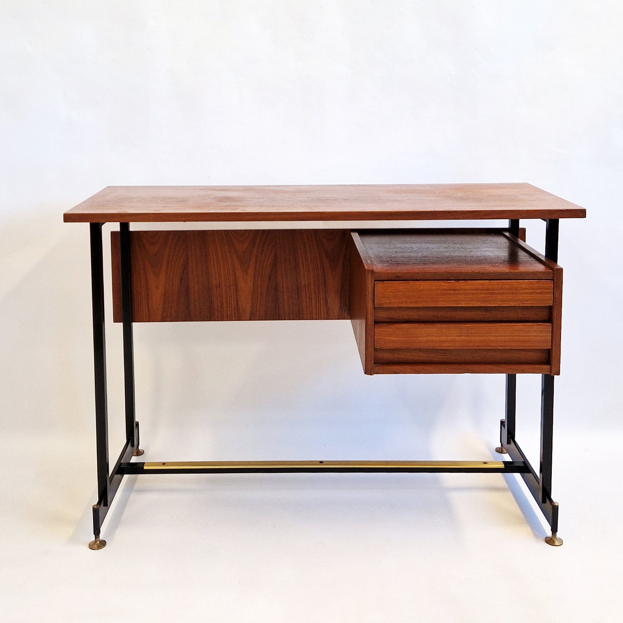 Mid-century Italian teak desk