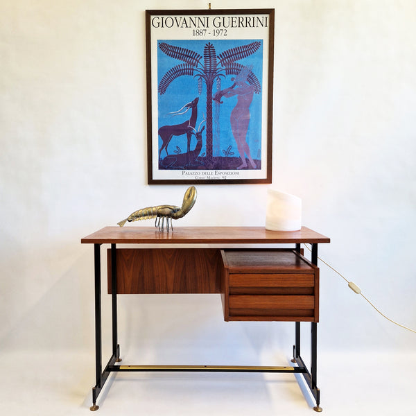 Mid-century Italian teak desk