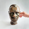 Italian bronzed terracotta head