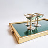 Mid-century Italian green glass tray