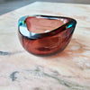 Mid-century Murano triangular bowl