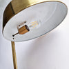 Mid-century large brass table lamp by Stilux Milano attrib.