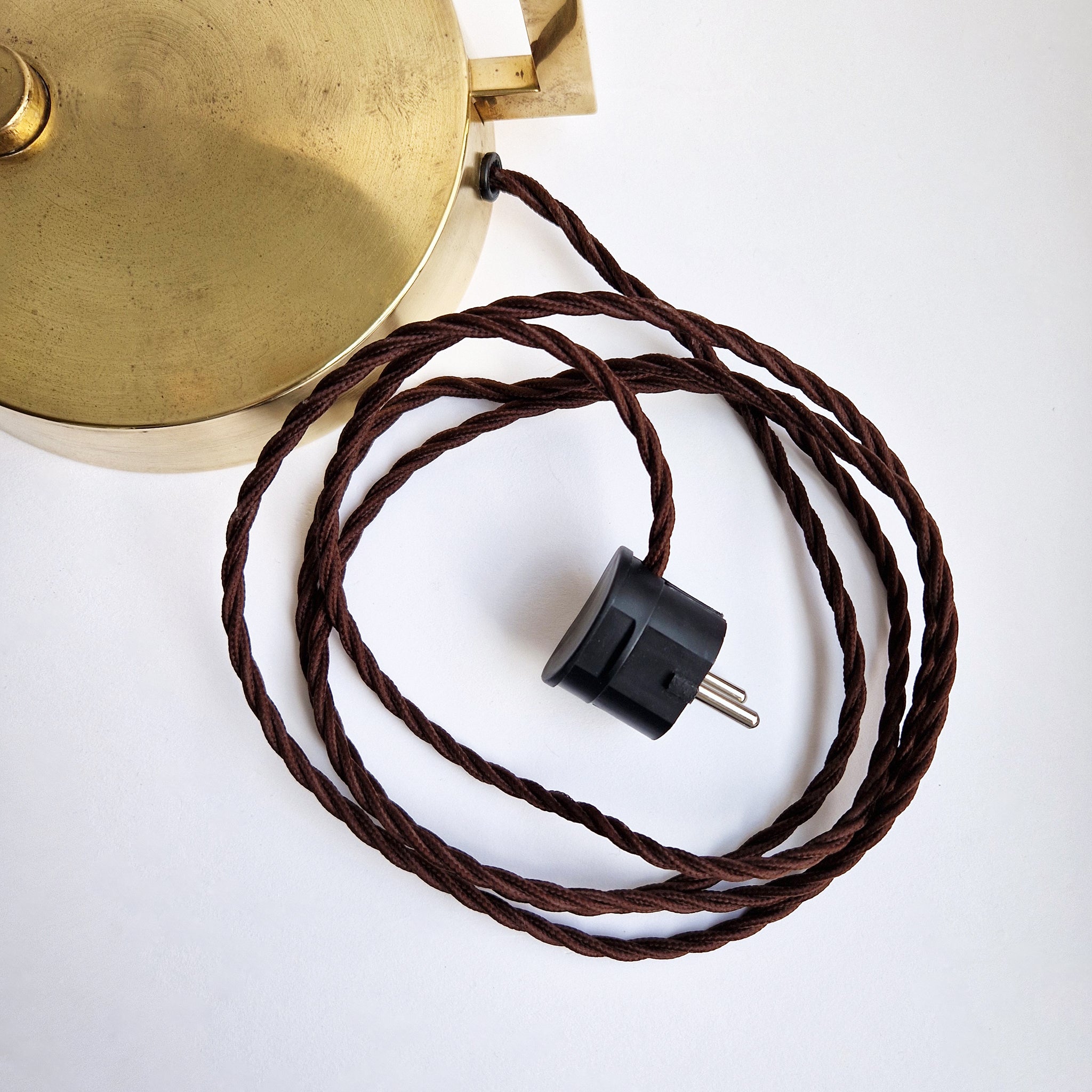 Mid-century large brass table lamp by Stilux Milano attrib.