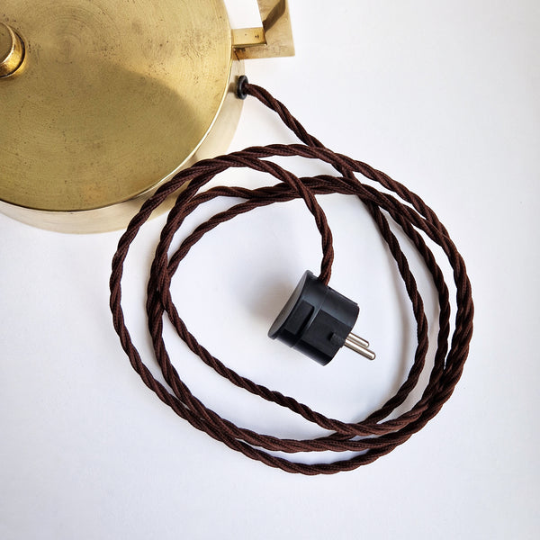 Mid-century large brass table lamp by Stilux Milano attrib.