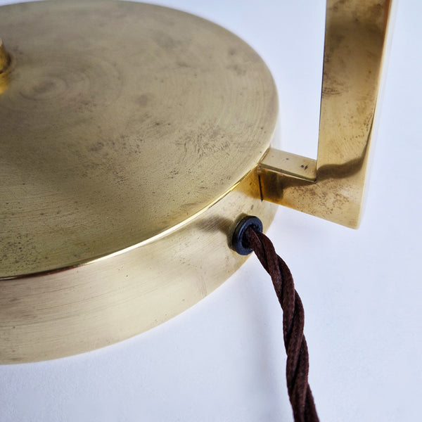 Mid-century large brass table lamp by Stilux Milano attrib.