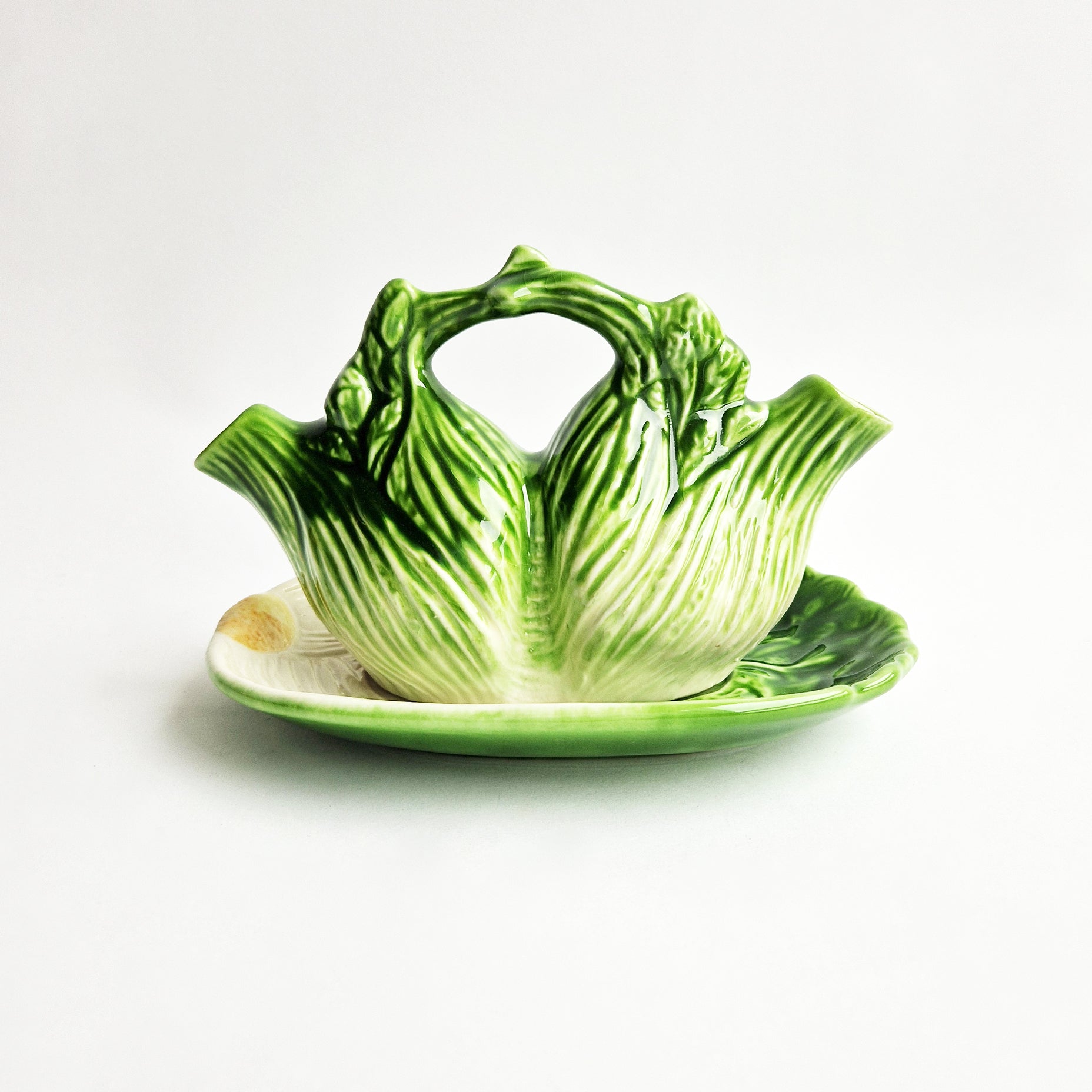 Mid-century ceramic fennel cruet set by Italica Ars