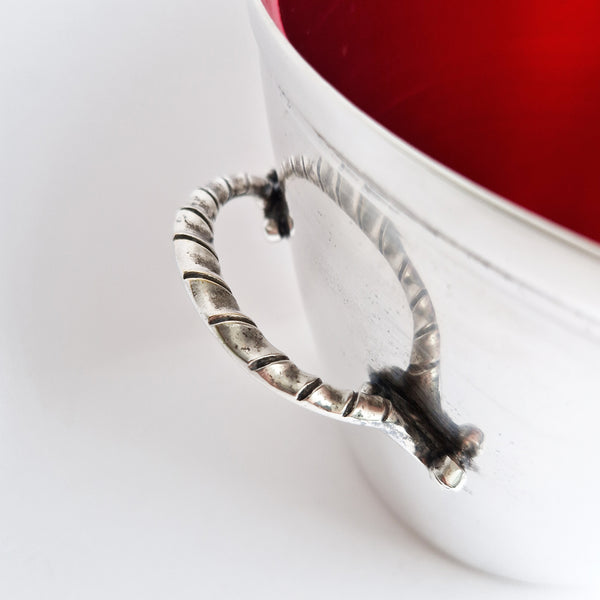 Vintage silver-plated wine cooler by Bossi de Uberti