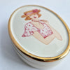 Mid-century porcelain trinket box